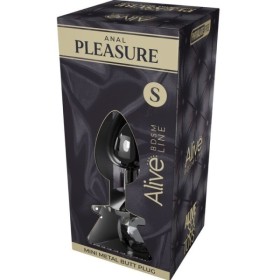 ALIVE - MINI PLUG DE PLAISIR ANAL MÉTAL NOIR TAILLE S ALIVE