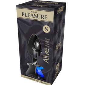 ALIVE - MINI PLUG DE PLAISIR ANAL MÉTAL BLEU TAILLE S ALIVE