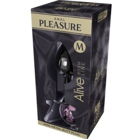 ALIVE - PLACER ANAL MINI PLUG METALICO ROSA TALLA M ALIVE