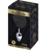 ALIVE - PLUG DE PLAISIR ANAL LISSE MÉTAL FLUFFY NOIR TAILLE S ALIVE