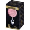 ALIVE - PLUG DE PLAISIR ANAL LISSE MÉTAL FLUFFY ROSE TAILLE M ALIVE
