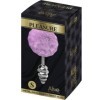 ALIVE - PLUG DE PLAISIR ANAL SPIRAL MÉTAL FLUFFY VIOLET TAILLE S ALIVE