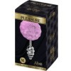 ALIVE - PLUG DE PLAISIR ANAL SPIRAL MÉTAL FLUFFY VIOLET TAILLE M ALIVE
