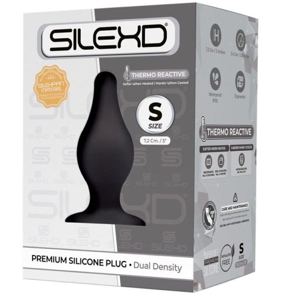 SILEXD - PLUG ANAL MODÈLE 2 PREMIUM SILEXPAN SILICONE PREMIUM THERMOREACTIF TAILLE S SILEXD