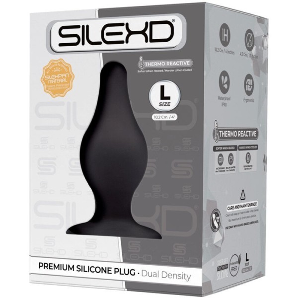 SILEXD - PLUG ANAL MODÈLE 2 PREMIUM SILEXPAN SILICONE PREMIUM THERMOREACTIF TAILLE L SILEXD