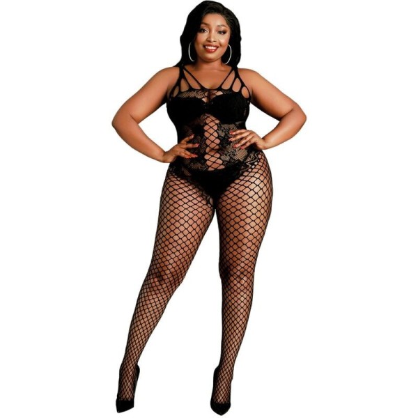 MOONLIGHT - BODYSTOCKING MODÈLE 4 NOIR GRANDE TAILLE MOONLIGHT