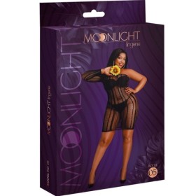 MOONLIGHT - ROBE MODÈLE 5 NOIRE GRANDE TAILLE MOONLIGHT - Bodystocking