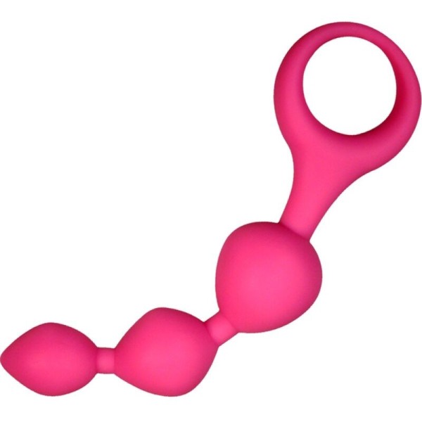 ALIVE - BALLES ANAL EN SILICONE ROSE TRIBALL 15 CM ALIVE - Godes anaux