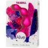 ALIVE - BOLAS ANAIS DE SILICONE ROSA TRIBALL 15 CM ALIVE - Vibradores anais