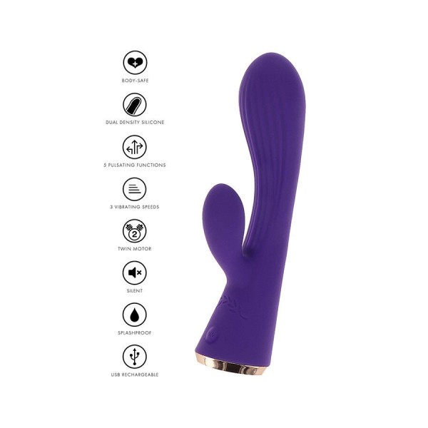TOYJOY - VIBRADOR CONEJO IVY IRIS VIOLET TOYJOY - Vibradores cone
