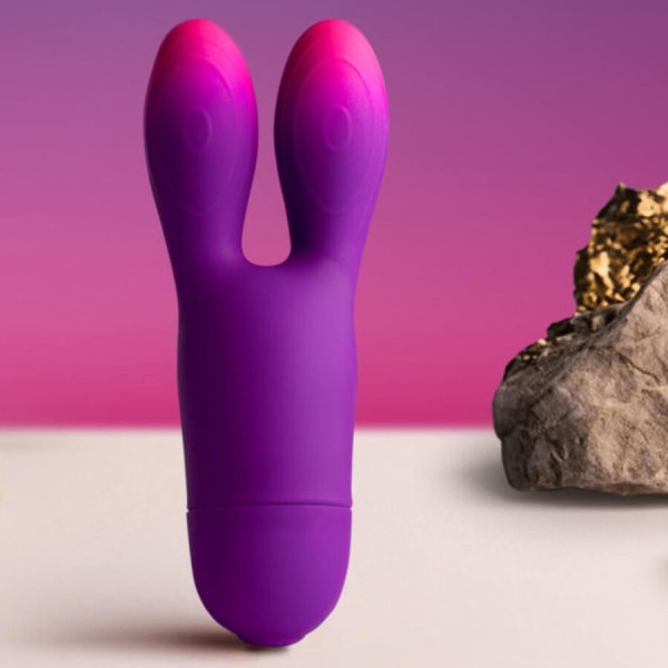 ROCKS-OFF - GLO-GIRL BUNNY VIBRATEUR FLEXIBLE VIOLET ROCKS-OFF