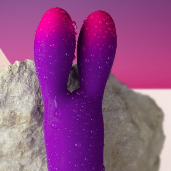 ROCKS-OFF - GLO-GIRL BUNNY VIBRADOR FLEXIBLE MORADO ROCKS-OFF
