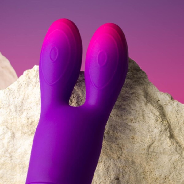 ROCKS-OFF - GLO-GIRL BUNNY VIBRADOR FLEXIBLE MORADO ROCKS-OFF