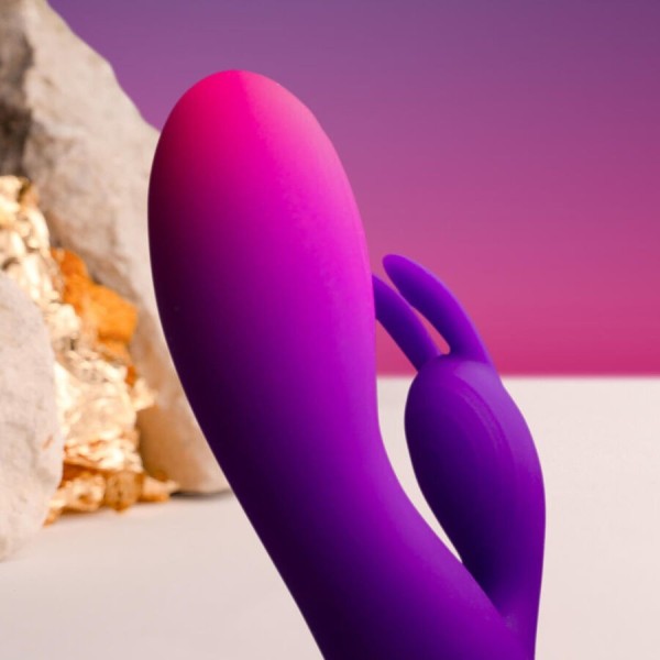ROCKS-OFF - GLO-GIRL VIBRADOR CONEJO MORADO ROCKS-OFF