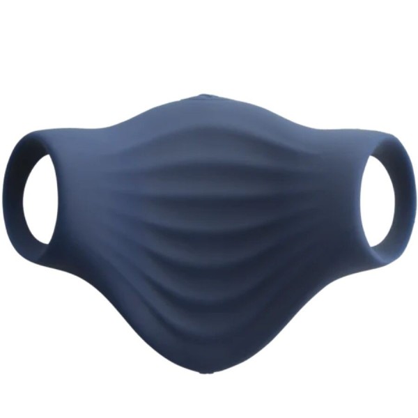 MASTURBATEUR VIBRATEUR FLEXIBLE PALM BLUE ROCKS-OFF