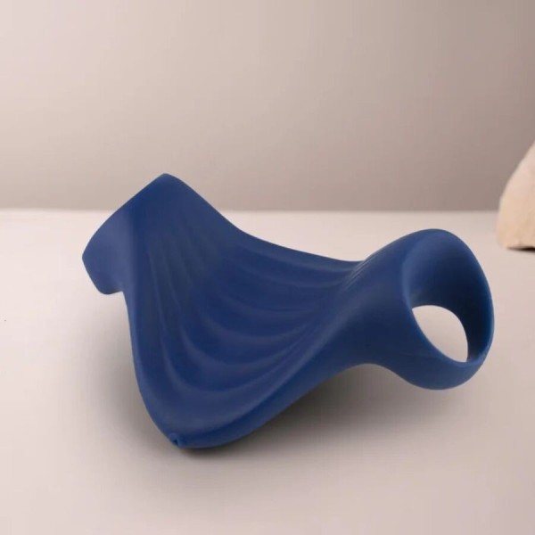 MASTURBADOR VIBRADOR FLEXIBLE ROCKS-OFF AZUL PALMA