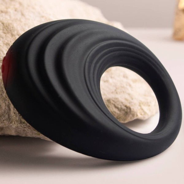 ROCKS-OFF - ANILLO PARA EL PENE VIBRADOR SPIRE NEGRO ROCKS-OFF