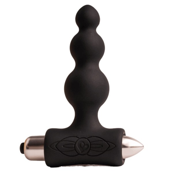 ROCKS-OFF - LITTLE SENSACIONES BUBBLES PLUG ANAL VIBRADOR NEGRO R