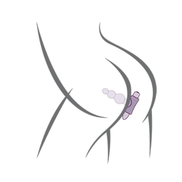 ROCKS-OFF - LITTLE SENSACIONES BUBBLES PLUG ANAL VIBRADOR NEGRO R