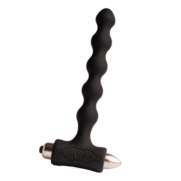 ROCKS-OFF - PETITE SENSATIONS PERLES ANAL PLUG VIBRATEUR NOIR ROCKS-OFF