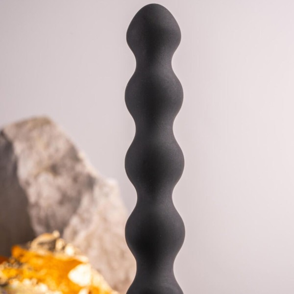 ROCKS-OFF - PETITE SENSATIONS BEADS ANAL PLUG VIBRADOR PRETO ROCKS-OFF