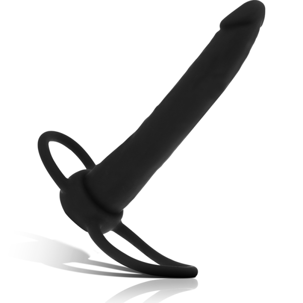MYTHOLOGY - GODE ANAL COBI ONYX AVEC ANNEAU DE BITE ET TESTICULE 13 CM EN SILICONE MYTHOLOGY FANTASY DILDO