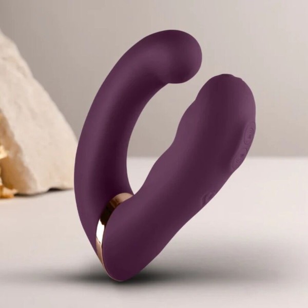 ROCKS-OFF - GEMINI DOUBLE VIBRATEUR STIMULATEUR DE CLITORIS POINT G VIOLET ROCKS-OFF