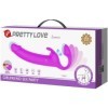 PRETTY LOVE - ZANINI STRAPLESS STRAP-ON 10 VIBRATIONS VIOLET PRETTY LOVE