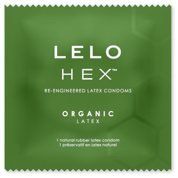 LELO - CAJA HEXAGONAL DE CONDONES ORGÁNICOS 12 UNIDADES LELO