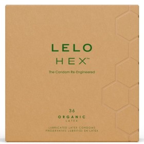 LELO - HEX BOÎTE DE PRÉSERVATIFS BIOLOGIQUES 36 UNITÉS LELO