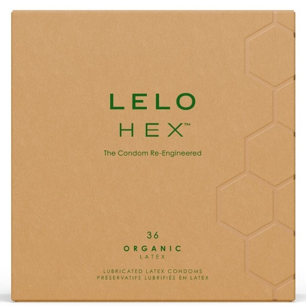 LELO - HEX BOÎTE DE PRÉSERVATIFS BIOLOGIQUES 36 UNITÉS LELO