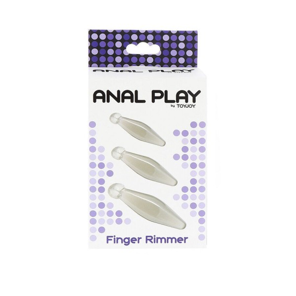 TOYJOY - JEU ANAL FINGER RIMMER 3 PIÈCES TRANSPARENT TOYJOY