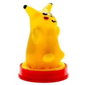 CONDOMERIE - PRÉSERVATIFS FANTAISIE PEINTS À LA MAIN SOURIS JAUNE CONDOMERIE