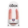 GODE DOUBLE PÉNÉTRATION 17.8 CM NATUREL KING COCK - Pénis réalistes