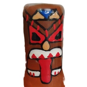 CONDOMERIE - PRESERVATIVO FANTÁSTICO PINTADO À MÃO TIKI TOTEM-01 CONDOMERIE