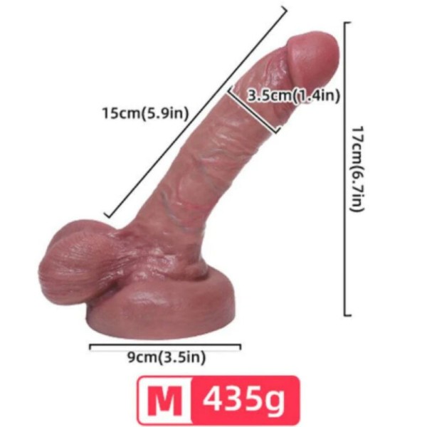 ARMONY - DILDO REALISTA DE SILICONA LÍQUIDA 15 CM DILDOS ARMONY