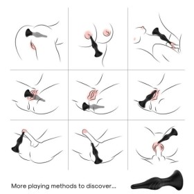 ARMONY - VIBRATEUR & PLUG ANAL TÉLÉCOMMANDE NOIR ARMONY ANAL