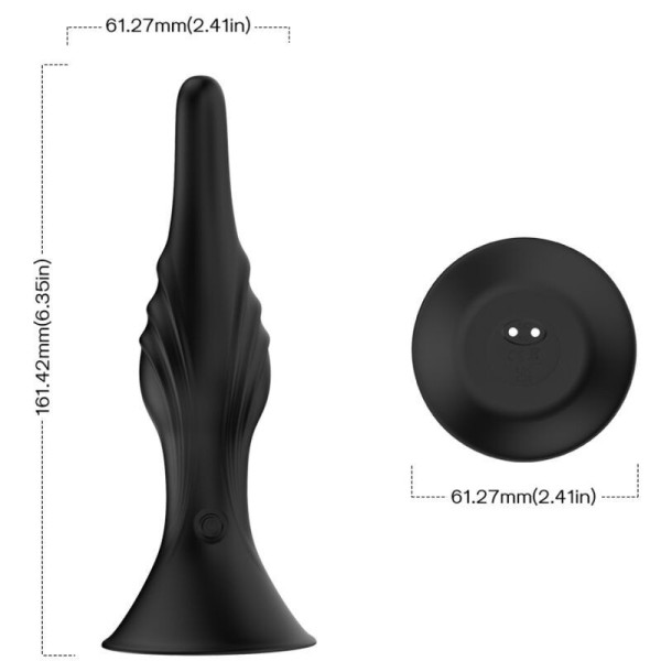ARMONY - VIBRATEUR & PLUG ANAL TÉLÉCOMMANDE NOIR ARMONY ANAL