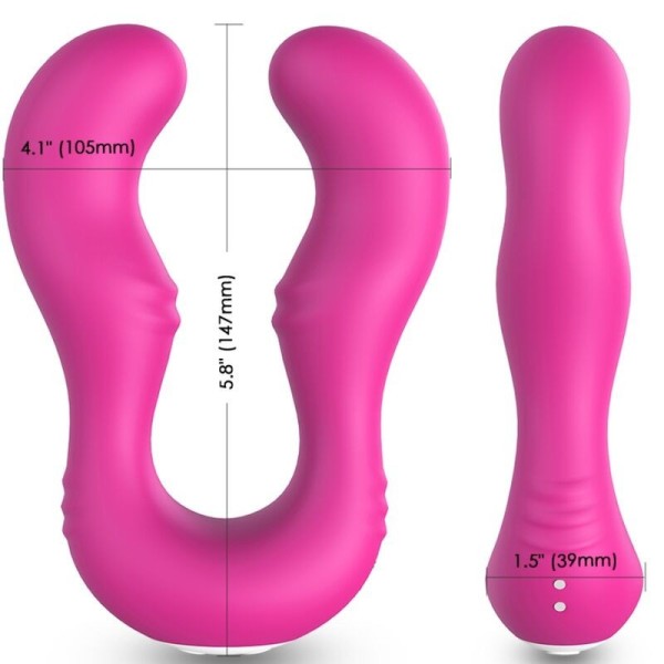ARMONY - SERAPH VIBRADOR DOBLE MANDO A DISTANCIA FUCSIA VIBRADORE