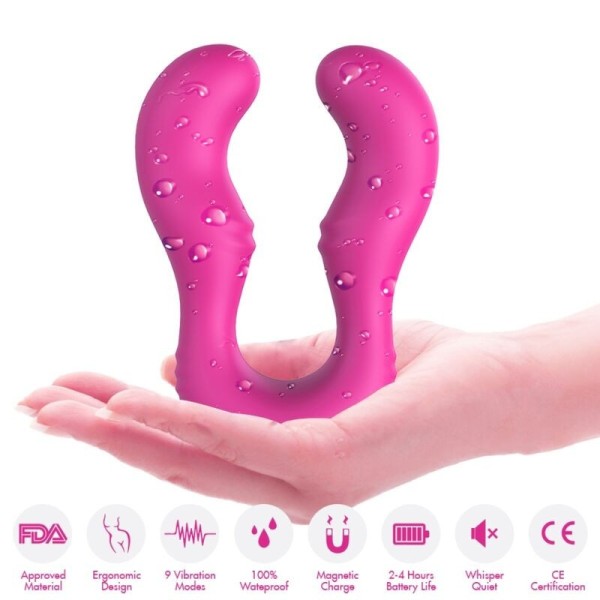 ARMONY - SERAPH VIBRADOR DOBLE MANDO A DISTANCIA FUCSIA VIBRADORE