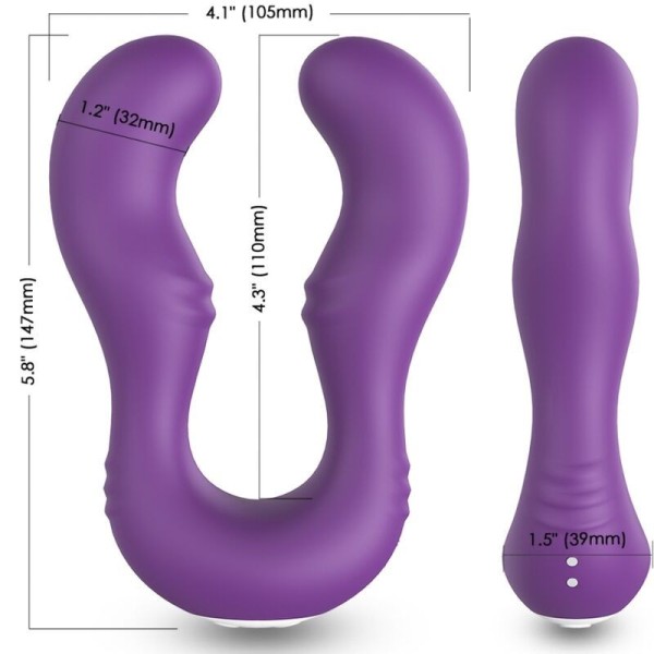 ARMONY - VIBRATEUR SERAPH DOUBLE TÉLÉCOMMANDE VIOLET ARMONY VIBRATORS