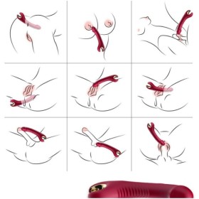 ARMONY - VIBRADOR E ROTADOR PRINCE DILDO VIBRADORES ARMONY VERMELHOS