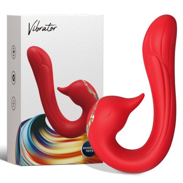 ARMONY - VIBRATEUR DELFIN MULTIPOSITION & EFFET CHALEUR ROUGE ARMONY VIBRATORS