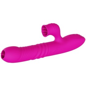 ARMONY - VIBRADOR MULTIFUNCIONAL DE LÍNGUA DUPLA FANNY VIBRADORES DE EFEITO CALOR FÚCSIA ARMONY