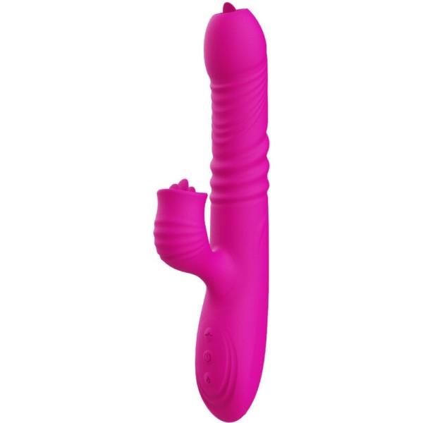 ARMONY - VIBRATEUR MULTIFONCTION DOUBLE LANGUE FANNY EFFET CHALEUR FUCHSIA ARMONY VIBRATORS