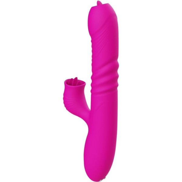 ARMONY - VIBRATEUR MULTIFONCTION DOUBLE LANGUE FANNY EFFET CHALEUR FUCHSIA ARMONY VIBRATORS