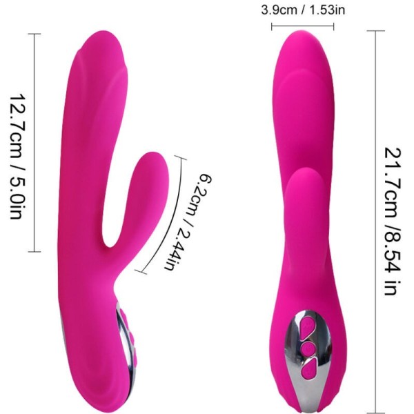 ARMONY - VIBRATEUR & STIMULATEUR FLEXIBLE EFFET CHALEUR FUCHSIA ARMONY VIBRATORS