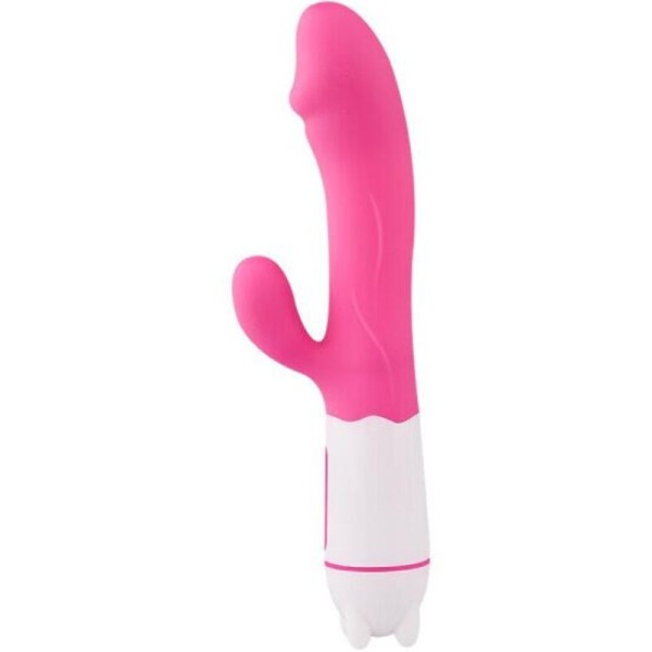 ARMONY - VIBRADOR E ESTIMULADOR RECARREGÁVEL HAPPY VIBRADORES ARMONY FÚCSIA
