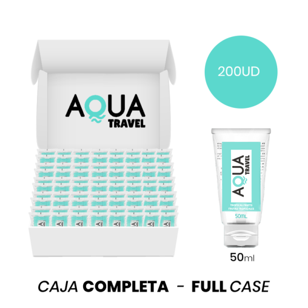 MOQ 200 - AQUA TRAVEL SAVEUR DE FRUITS TROPICAUX LUBRIFIANT A BASE D''EAU - 50 ML AQUA TRAVEL