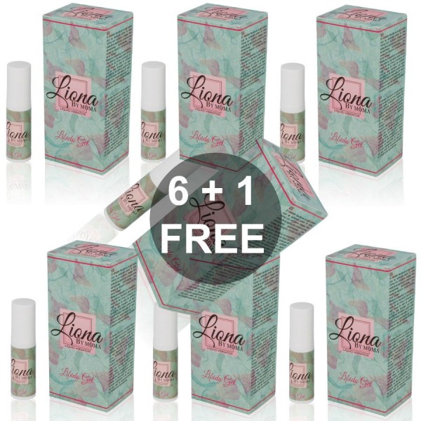 LIONA BY MOMA FREE VIBRATOR LIQUID LIBIDO GEL 6 + 1 LIONA BY MOMA